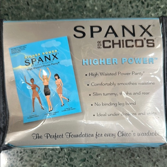 SPANX for Chico's Higher Power High Waisted Power Panty Shaper Shorts Size 2 - Picture 1 of 7